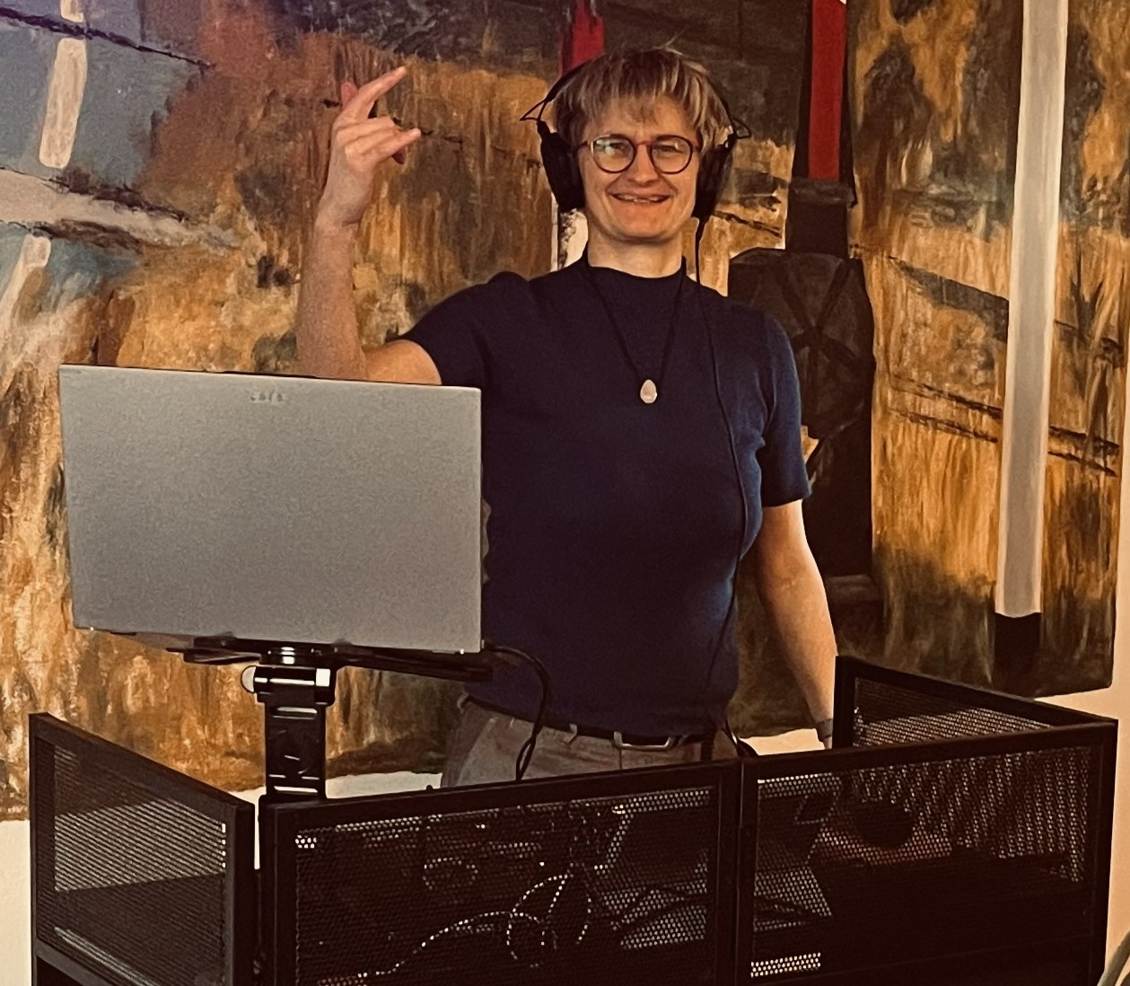DJ KasCat am Mischpult